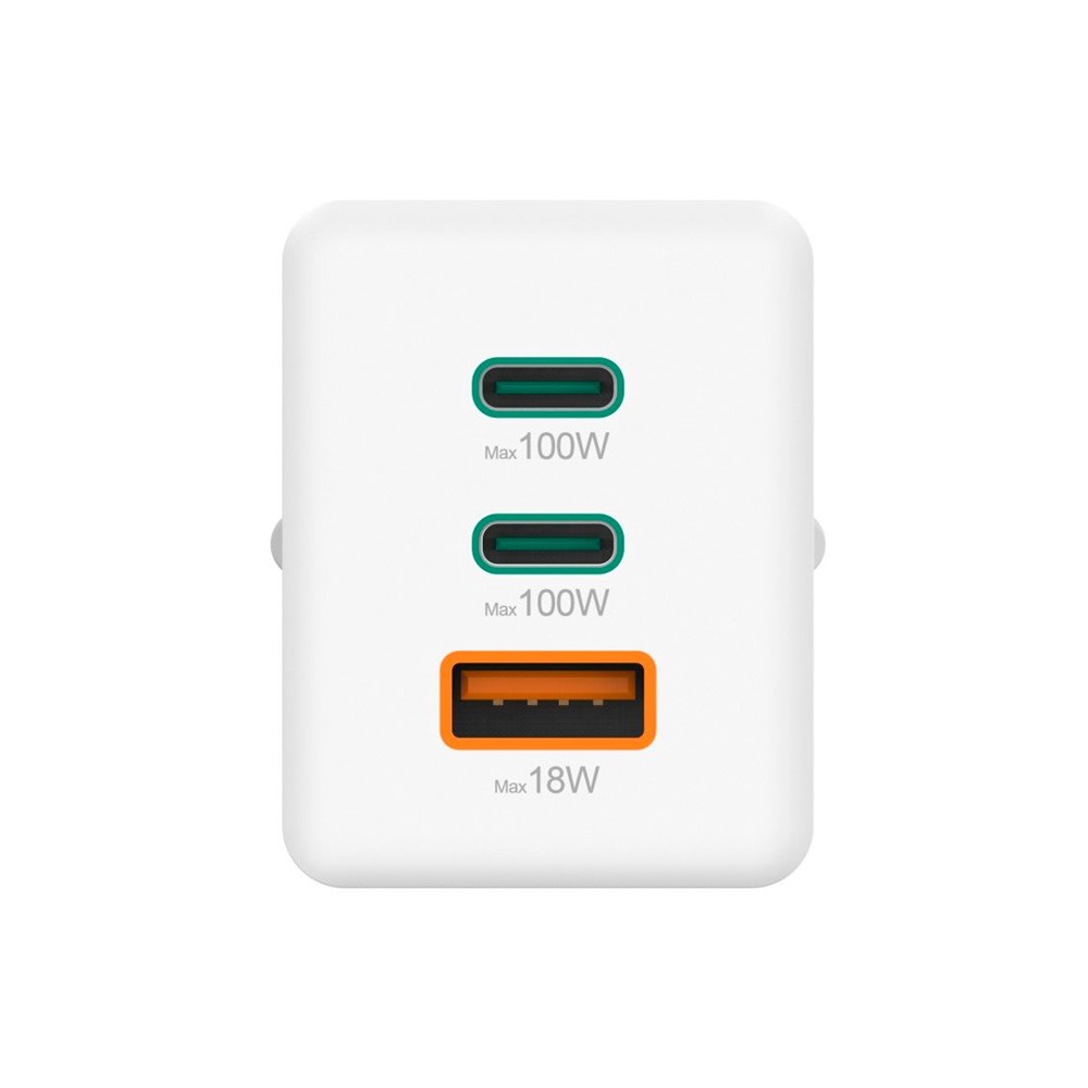 Hama 00201997 100W GAN PD QC USB/USB-C fehér hálózati töltő