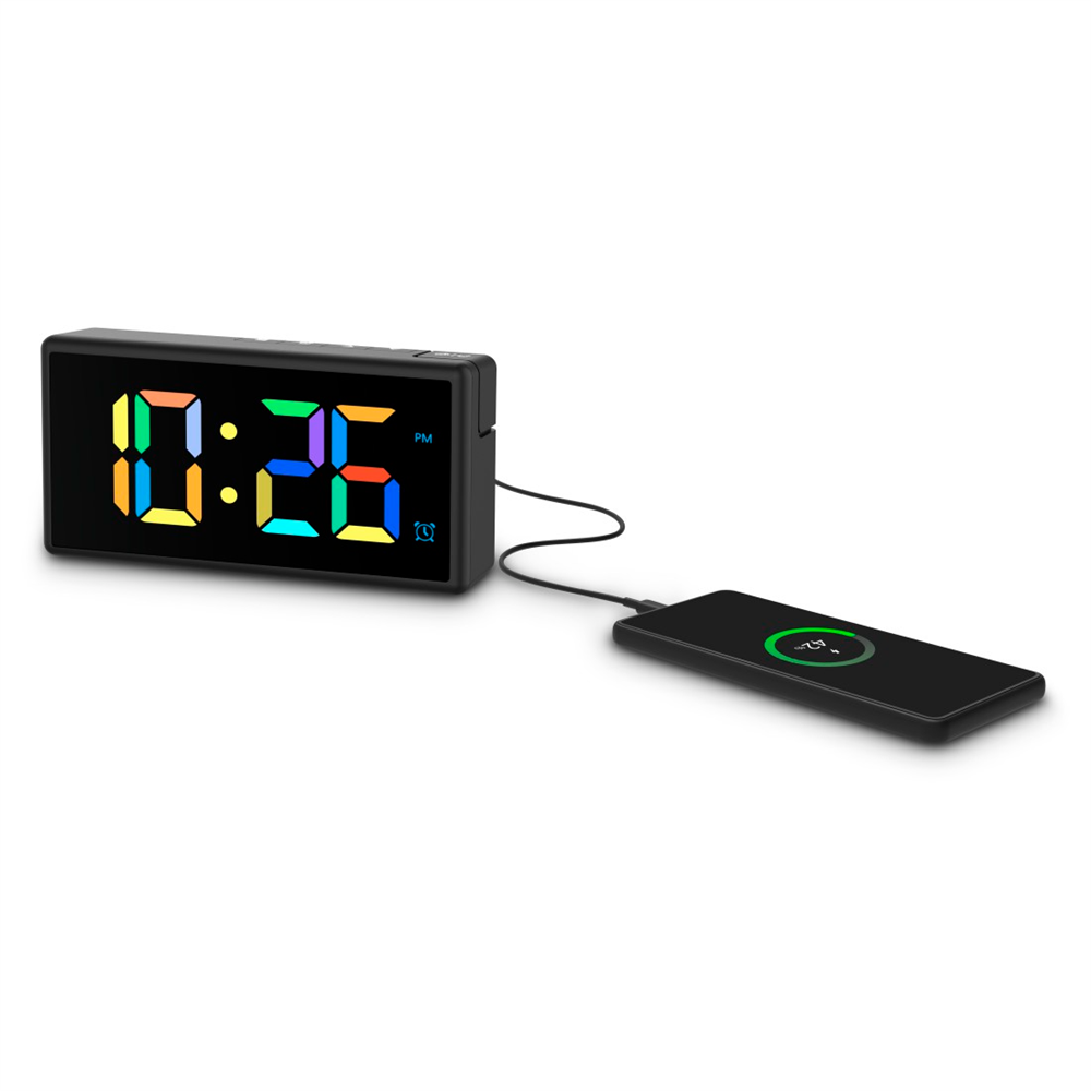 Hama 00222208 IBIZA USB fekete digitális ébresztóra