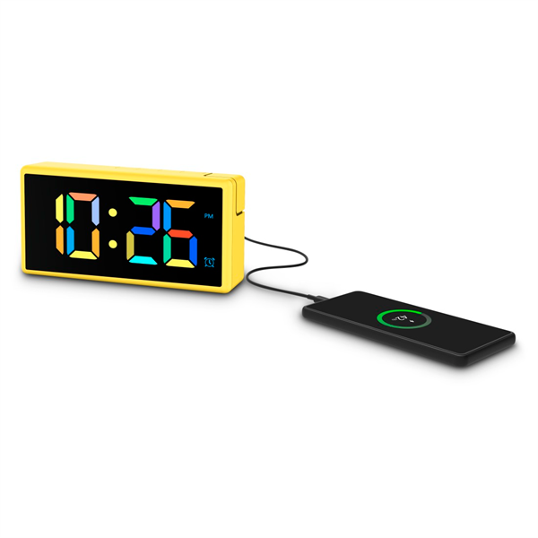 Hama 00222210 IBIZA USB sárga digitális ébresztóra