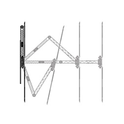 Hama 118060 65"-ig "Fullmotion" ultra slim VESA 400×400 TV fali konzol