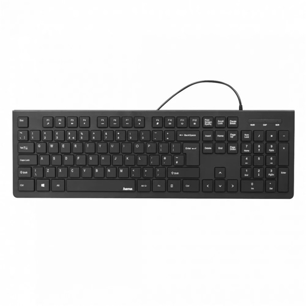 Hama 13182681 "KC-200" HUN USB fekete billentyűzet
