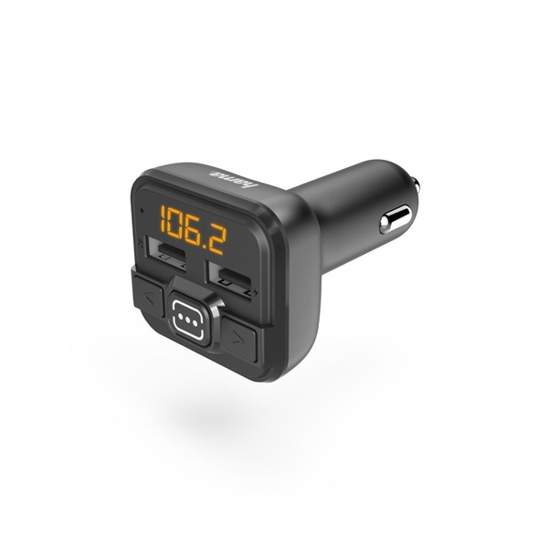 Hama 14163 FM transzmitter (USB, AUX, + töltés funkció 1A) (Újracsomagolt)