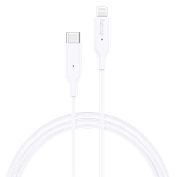 Hama 201598 FIC E3 1m Lightning > USB Type-C fehér adatkábel