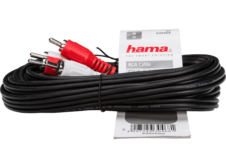 Hama 30468 ST ECO 5,0m 2RCA-2RCA összekötő kábel