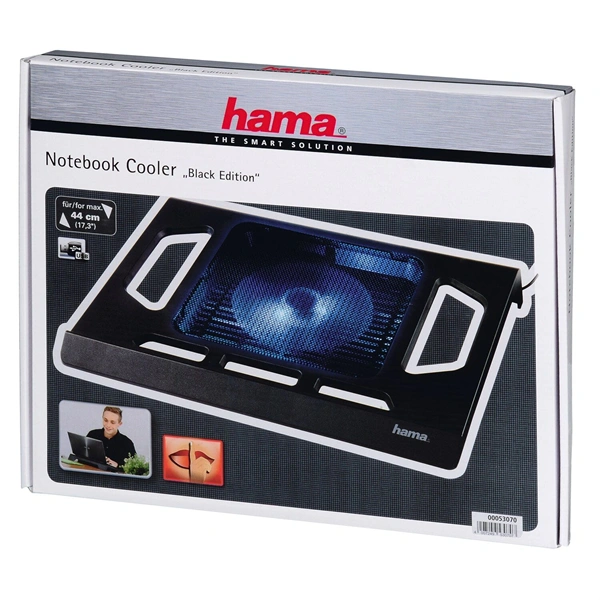 Hama 53070 "NCP-75" fekete 17"-ig notebook hűtő