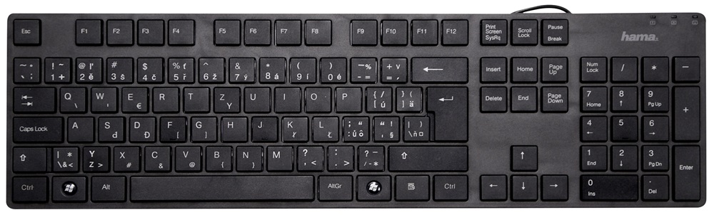 Hama 13053813 Casano HUN USB fekete billentyűzet