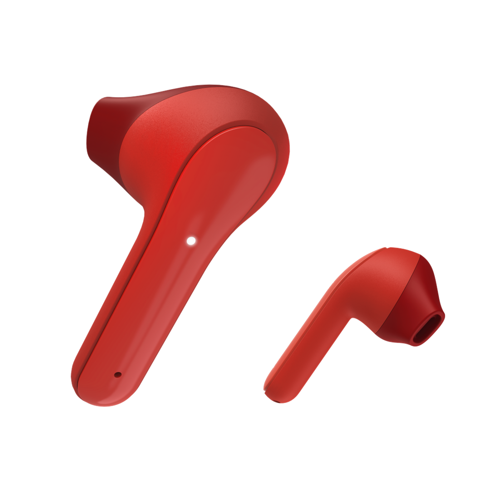 Hama 00184075 FREEDOM LIGHT True Wireless Bluetooth piros fülhallgató