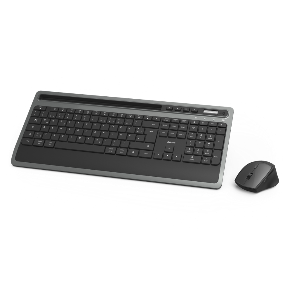 Hama 13182686 "KMW-600 Plus" fekete vezeték nélküli billentyűzet + egér