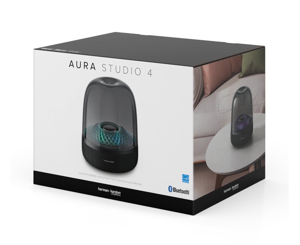 Harman Kardon Aura Studio 4 vezeték nélküli Bluetooth fekete hangszóró