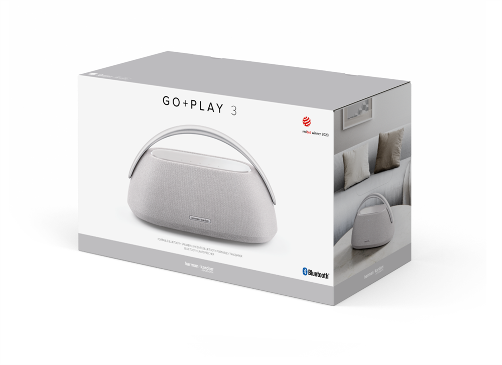 Harman Kardon Go+ Play 3 Bluetooth hordozható szürke hangszóró