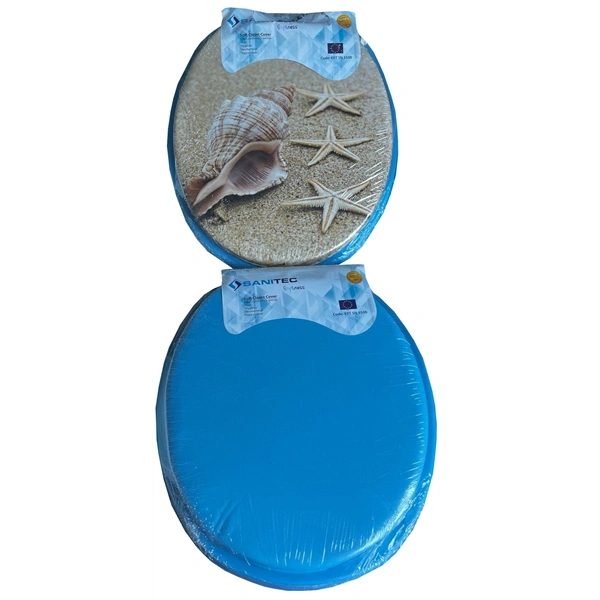 Hausberg ERT-SN 6500BL+DS kék műanyag WC ülőke