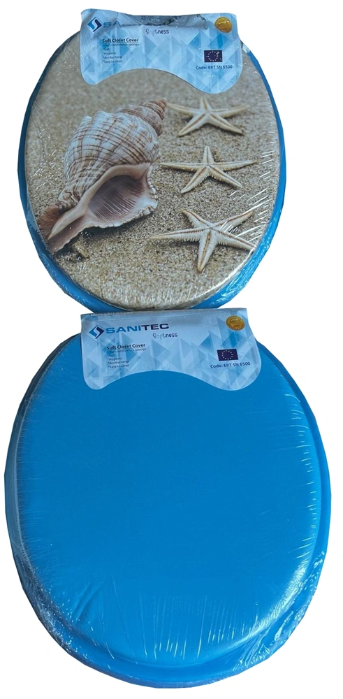 Hausberg ERT-SN 6500BL+DS kék műanyag WC ülőke