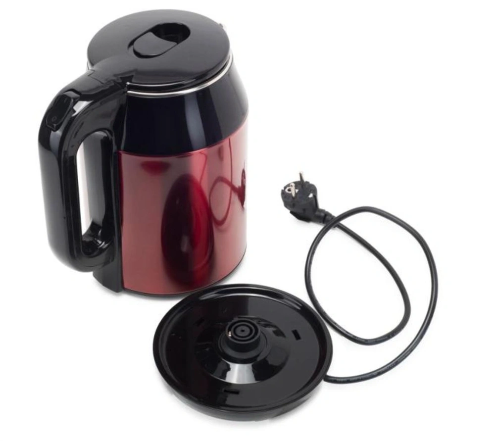 Hausberg HB-3623RS 2,2L-es vörös dupla falú acél vízforraló