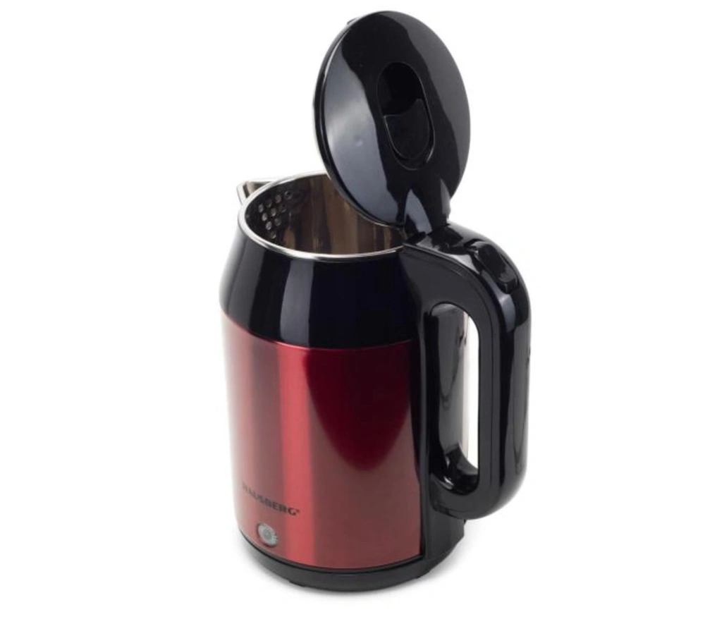 Hausberg HB-3623RS 2,2L-es vörös dupla falú acél vízforraló