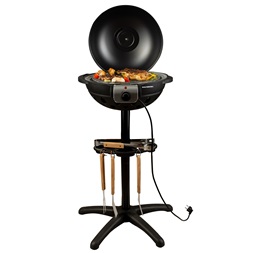 Hausberg HB-540 1600W  állvánnyal, 39,5cm grill átmérő, 5 fokozat, elektromos barbeque grillszett