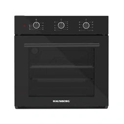 Hausberg HB-8044NG fekete, beépíthető, 58L, 1600W, grill, turbóventilátorral sütő