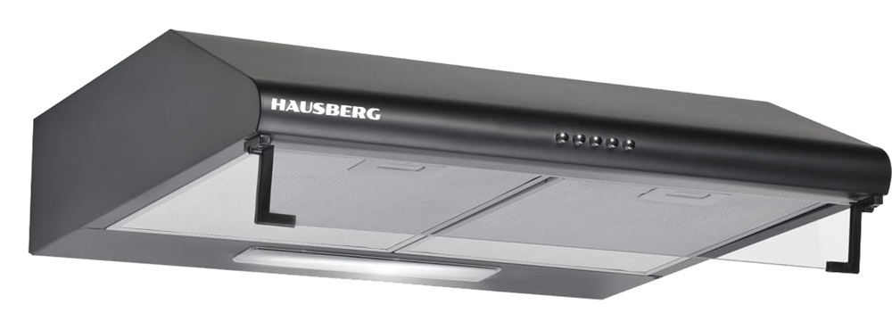Hausberg HB-1225NG klasszikus, fekete, méret:60 cm, zajszint:78 dB, páraelszívó