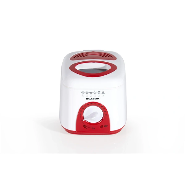 Hausberg HB-1320RS 1 literes 650W vörös elektromos olajsütő