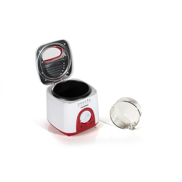 Hausberg HB-1320RS 1 literes 650W vörös elektromos olajsütő