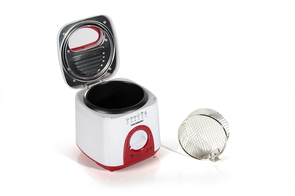 Hausberg HB-1320RS 1 literes 650W vörös elektromos olajsütő