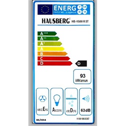 Hausberg HB-1500RST rusztikus, szabadonálló, méret:60 cm, zajszint:72 dB, páraelszívó