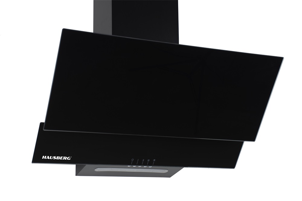 Hausberg HB-1805NG fekete, szabadonálló, döntött, méret:60 cm, zajszint:56 dB, páraelszívó