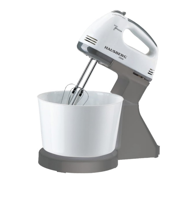 Hausberg HB-3550GR 250W szürke rotációs tálas mixer