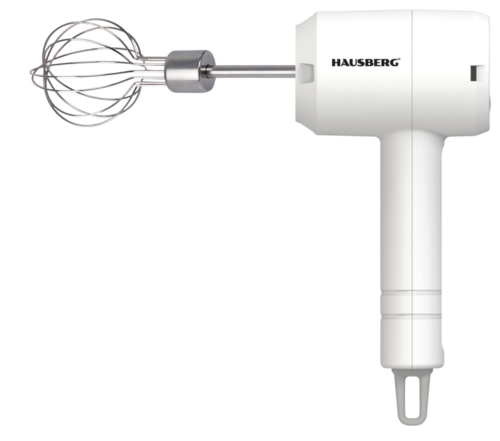 Hausberg HB-4110 20W fehér akkumulátoros kézi mixer, 800mAh