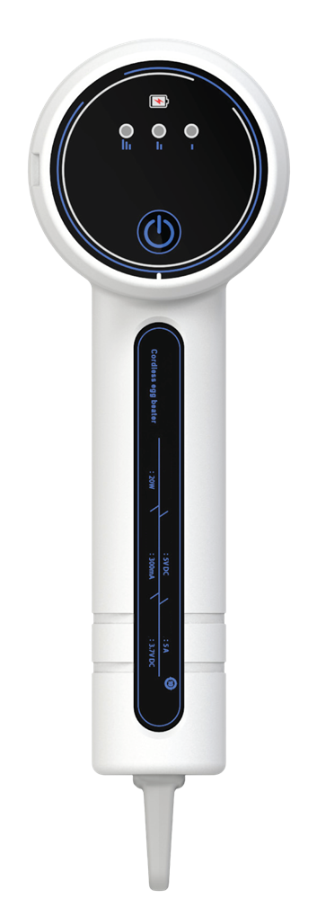 Hausberg HB-4110 20W fehér akkumulátoros kézi mixer, 800mAh