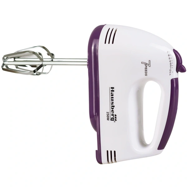 Hausberg HB-4112MV 250W-os 7 sebességes elektromos kézimixer réz motorral