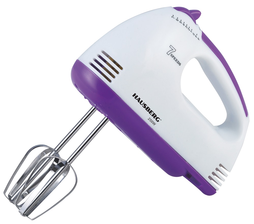 Hausberg HB-4112MV 250W-os 7 sebességes elektromos kézimixer réz motorral