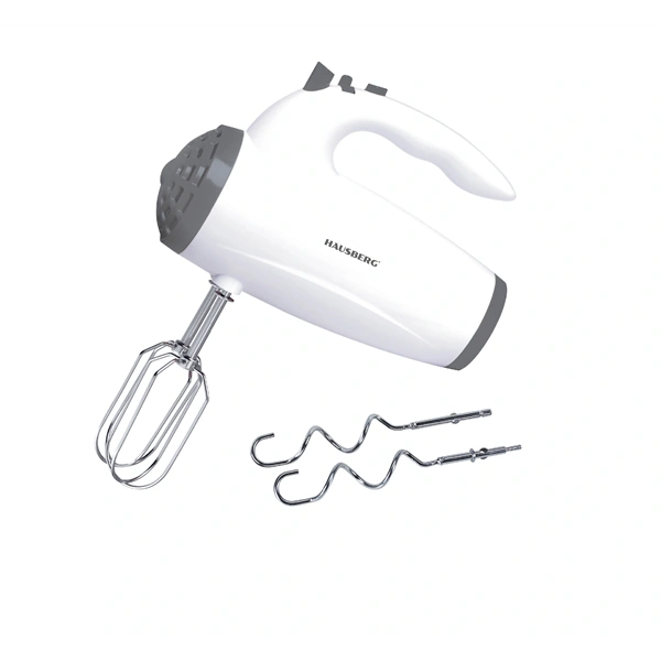 Hausberg HB-4119AB 300W fehér elektromos kézimixer réz motorral