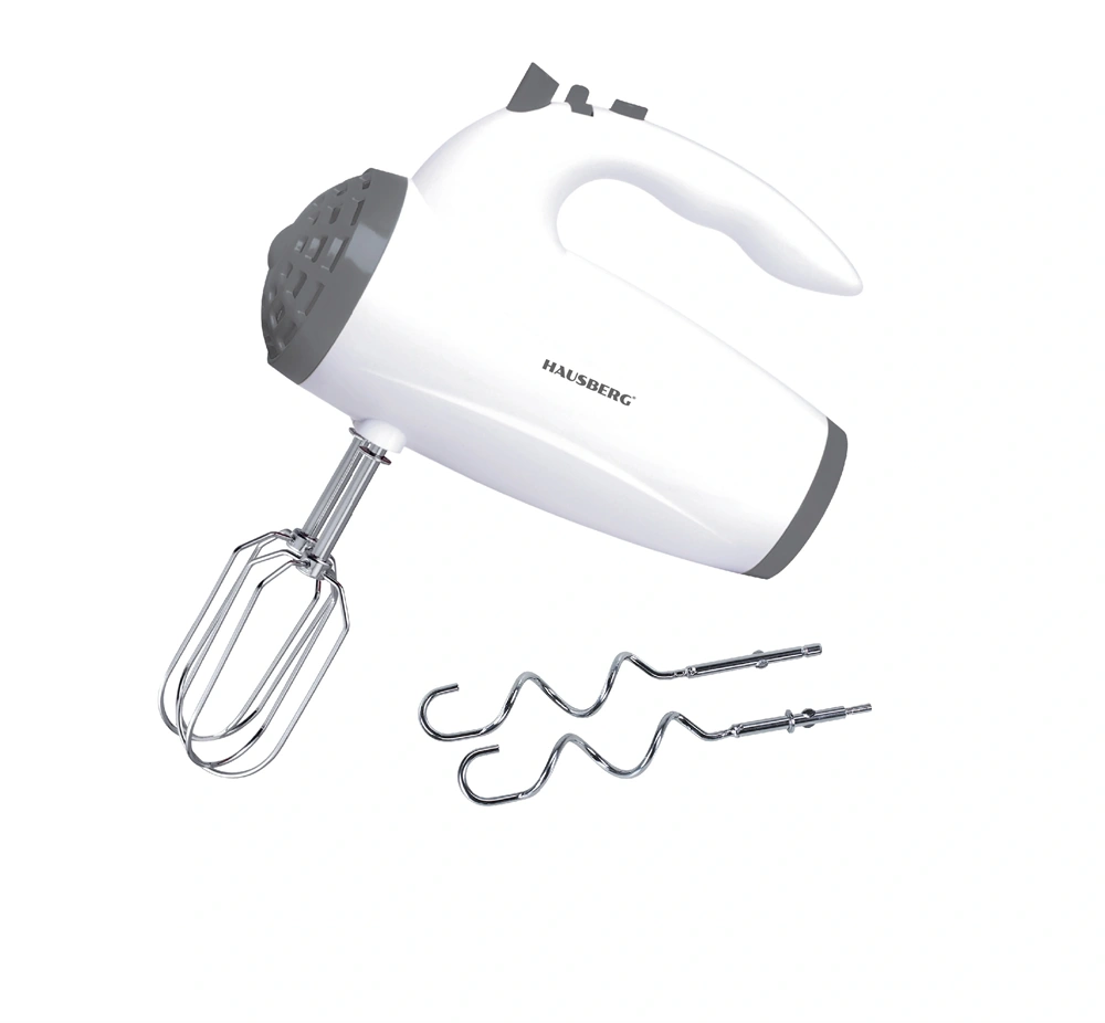 Hausberg HB-4119AB 300W fehér elektromos kézimixer réz motorral