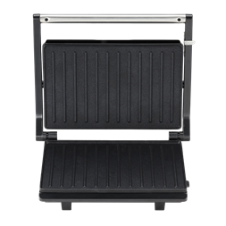Hausberg HB-539IN 1300W fekete kontakt grill szendvicssütő, állítható termosztát, rozsdamentes ház