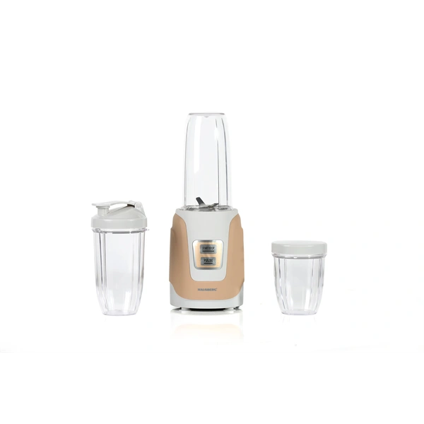 Hausberg HB-7675AU 1000W aranyszínű turmixgép, smoothie készítő 500/800/1000ml műanyag kancsóval, réz motorral