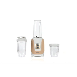 Hausberg HB-7675AU 1000W aranyszínű turmixgép, smoothie készítő 500/800/1000ml műanyag kancsóval, réz motorral