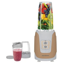 Hausberg HB-7675AU 1000W aranyszínű turmixgép, smoothie készítő 500/800/1000ml műanyag kancsóval, réz motorral