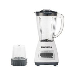 Hausberg HB-7770AB 500W fehér 4 sebességes turmixgép műanyag kancsóval, réz motorral