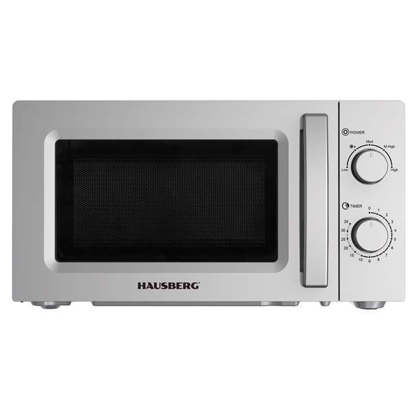 Hausberg HB-8008GR szürke mikrohullámú sütő 20L 700W (Újracsomagolt)