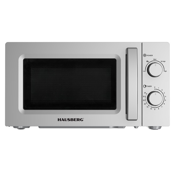 Hausberg HB-8008GR szürke mikrohullámú sütő 20L 700W (Újracsomagolt)