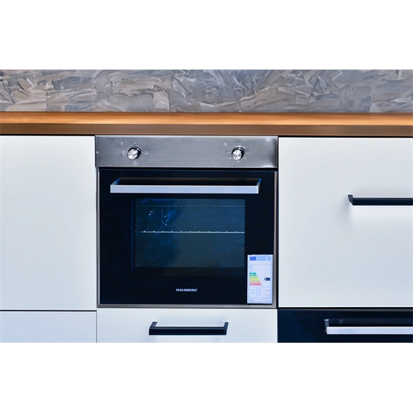 Hausberg HB-8061IN inox, beépíthető, sütőtér:76L, grill, elektromos sütő