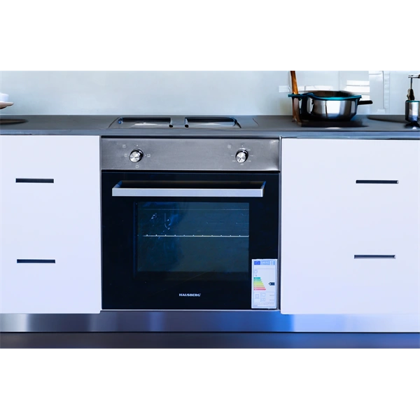 Hausberg HB-8061IN inox, beépíthető, sütőtér:76L, grill, elektromos sütő
