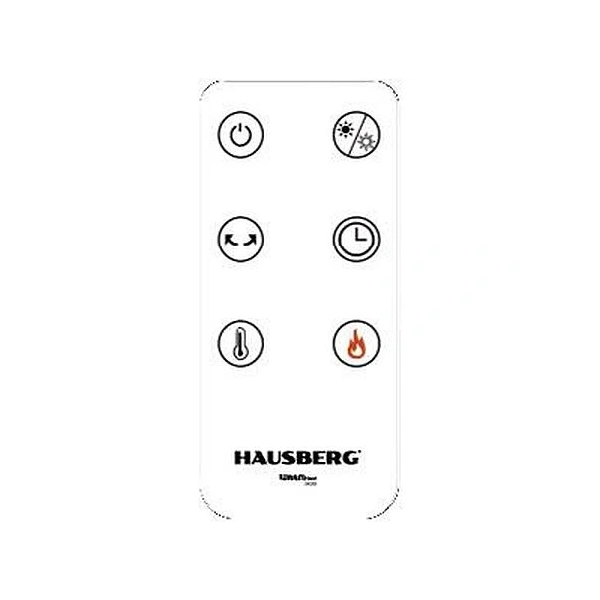 Hausberg HB-8219AB digitális, 2000W, kerámia fűtéssel, láng hatással, távirányitással, időzítővel,elektromos kandalló