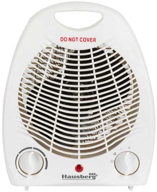 Hausberg HB-8501AB 2000W fehér elektromos hősugárzó ventillátorral
