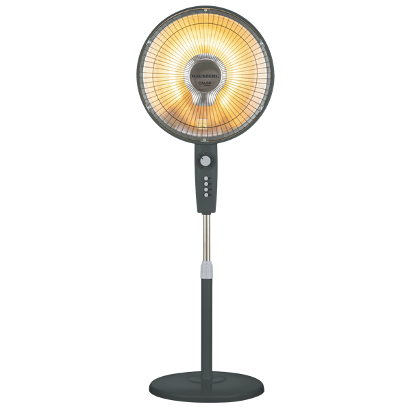 Hausberg HB-8810NG 1000W,  40cm átmérő, halogén csővel, időzítővel, oszcillál, hősugárzó