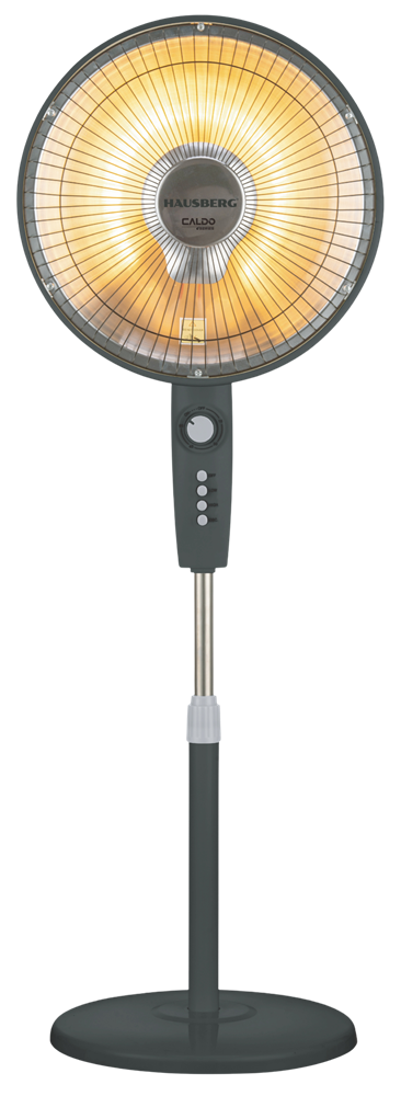Hausberg HB-8810NG 1000W,  40cm átmérő, halogén csővel, időzítővel, oszcillál, hősugárzó