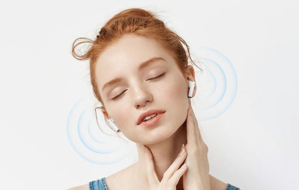 Haylou X1 Plus True Wireless Bluetooth fehér fülhallgató