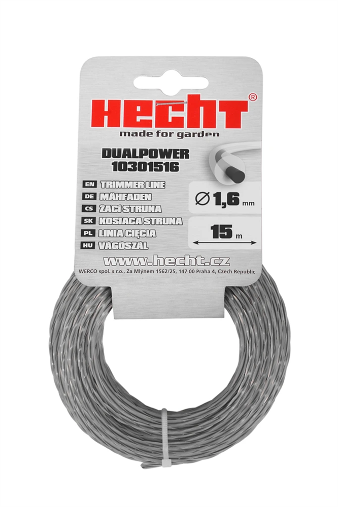 Hecht 10301516 1,65x15m maggal kör vágószál