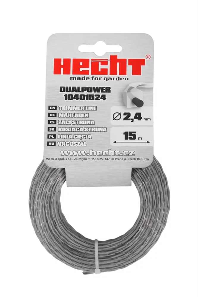 Hecht 10401524 2,4x015m maggal négyzet vágószál