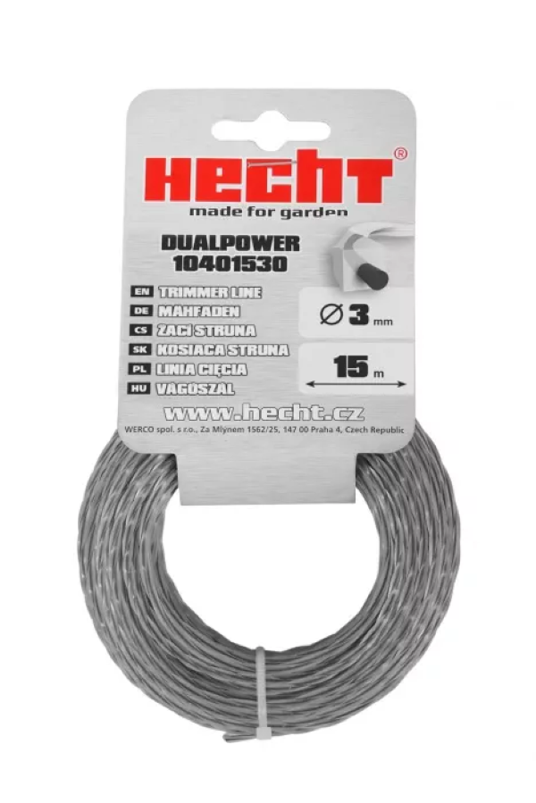 Hecht 10401530 3x15m maggal négyzet vágószál